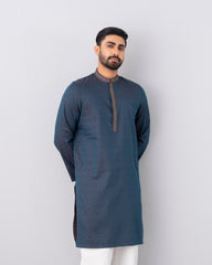 Regular Fit Embroidered Semi-Formal Panjabi