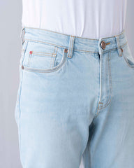 Straight Fit Blue Jeans