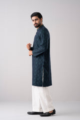 Regular Fit Embroidered Semi-Formal Panjabi
