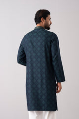 Regular Fit Embroidered Semi-Formal Panjabi