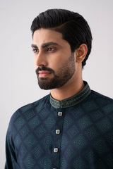 Regular Fit Embroidered Semi-Formal Panjabi