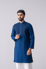 Regular Fit Cotton Semi-Formal Panjabi