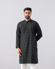 Regular Fit Embroidered Semi-Formal Panjabi