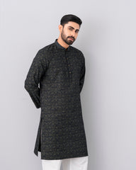 Regular Fit Embroidered Semi-Formal Panjabi