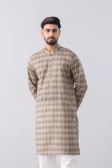 Regular Fit Printed Cotton Panjabi