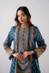Smart Fit Embroidered and Digital-Printed Two-Piece Lawn