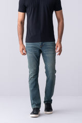 Straight Fit Vintage Teal Jeans