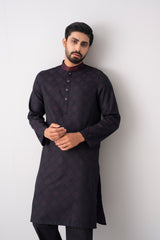 Regular Fit Embroidered Semi-Formal Panjabi