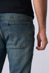 Straight Fit Vintage Teal Jeans