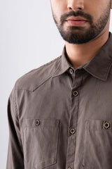 Regular Fit Solid Casual Shirt