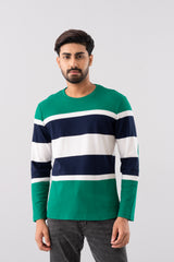 Regular Fit Engineered Striped T-Shirt