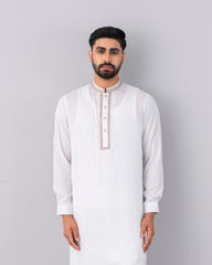 Regular Fit Embroidered Semi-Formal Kabli Set