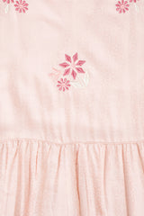 Floral Embroidered Jacquard Long Dress