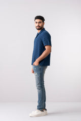 Boxy Fit Solid Casual Shirt