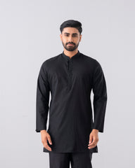 Slim Fit Short-Length Cotton Panjabi