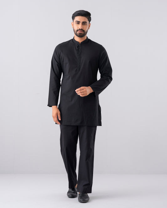 Regular Fit Short-Length Cotton Panjabi