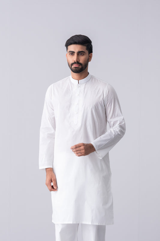 Regular Fit Cotton Semi-Formal Panjabi