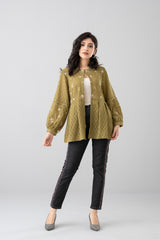 Floral Embroidered Bolero Top