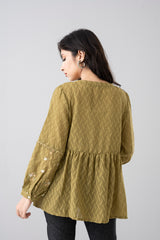 Floral Embroidered Bolero Top