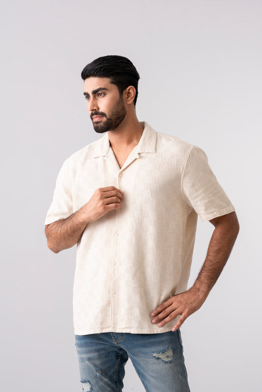 Boxy Fit Solid Casual Shirt