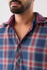 Regular Fit Reversible Hooded Casual Shirt