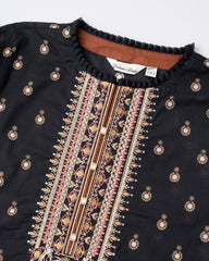 Smart Fit Printed Two-Piece Lawn with Silk Dupatta