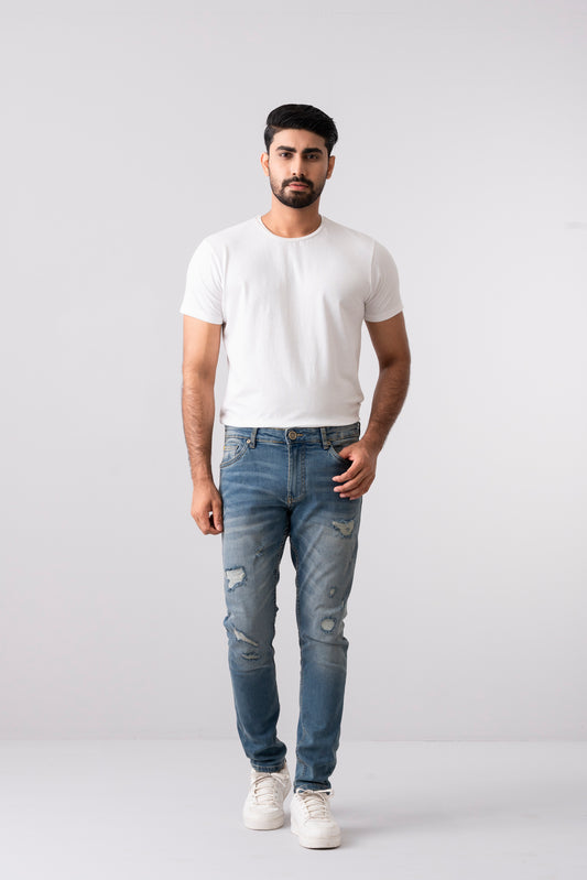 Slim Fit Dusty Clouds Jeans
