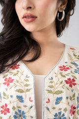 Embroidered Bolero Crop Top