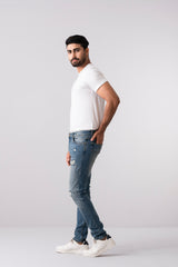 Slim Fit Dusty Clouds Jeans