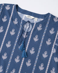 Relaxed Fit Printed One-Piece Lawn Kurta