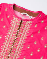 Smart Fit Printed Two-Piece Lawn with Silk Dupatta