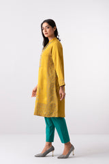 Relaxed Fit Embroidered Silk Ethnic Kurta