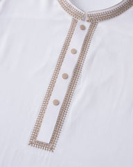 Regular Fit Embroidered Semi-Formal Kabli Set