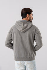 Regular Fit Acid-Washed Hoodie