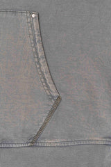 Regular Fit Acid-Washed Hoodie
