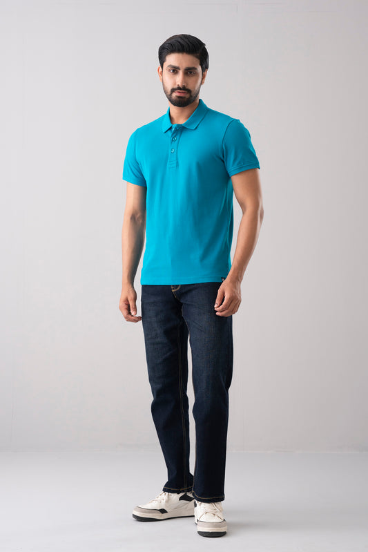 Men’s Regular Fit Solid Polo Shirt