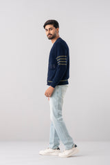 Regular Fit Indigo Cardigan