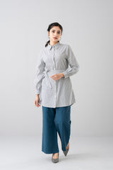 Relaxed Fit Striped Casual Shirt