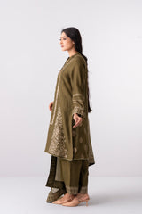 Smart Fit Embroidered Three-Piece Ethnic Set