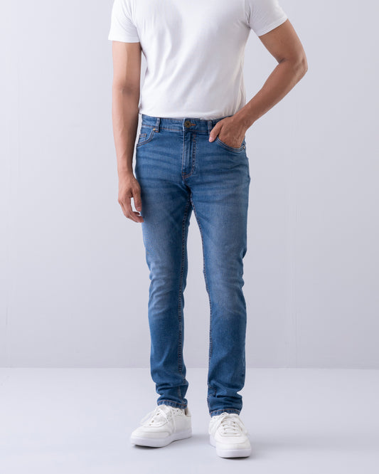 Slim Fit Cerulean Blue Jeans