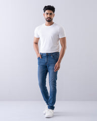 Slim Fit Cerulean Blue Jeans