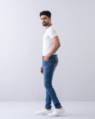 Slim Fit Cerulean Blue Jeans