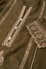 Smart Fit Embroidered Three-Piece Ethnic Set