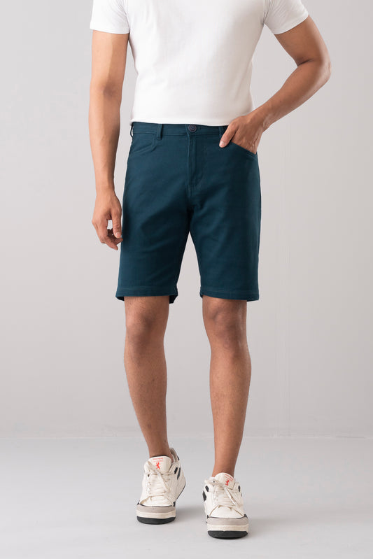 Slim Fit Solid Shorts