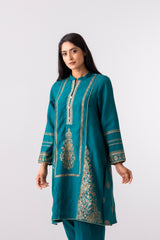 Smart Fit Embroidered Three-Piece Ethnic Set