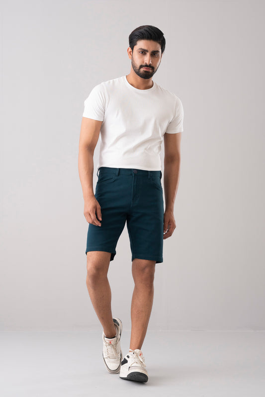 Slim Fit Solid Shorts