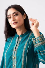 Smart Fit Embroidered Three-Piece Ethnic Set