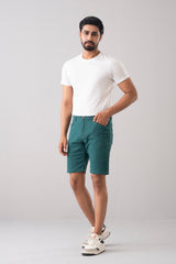 Slim Fit Solid Shorts