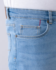 Straight Fit Blue Jeans