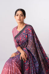 Digital Printed Cotton Saree